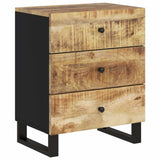 vidaXL Bedside Cabinet 50x33x62 cm Solid Mango Wood and Engineered Wood