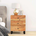vidaXL Bedside Cabinet 50x33x62 cm Solid Mango Wood and Engineered Wood