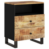 vidaXL Nachtkastje 50x33x62 cm massief mangohout en bewerkt hout