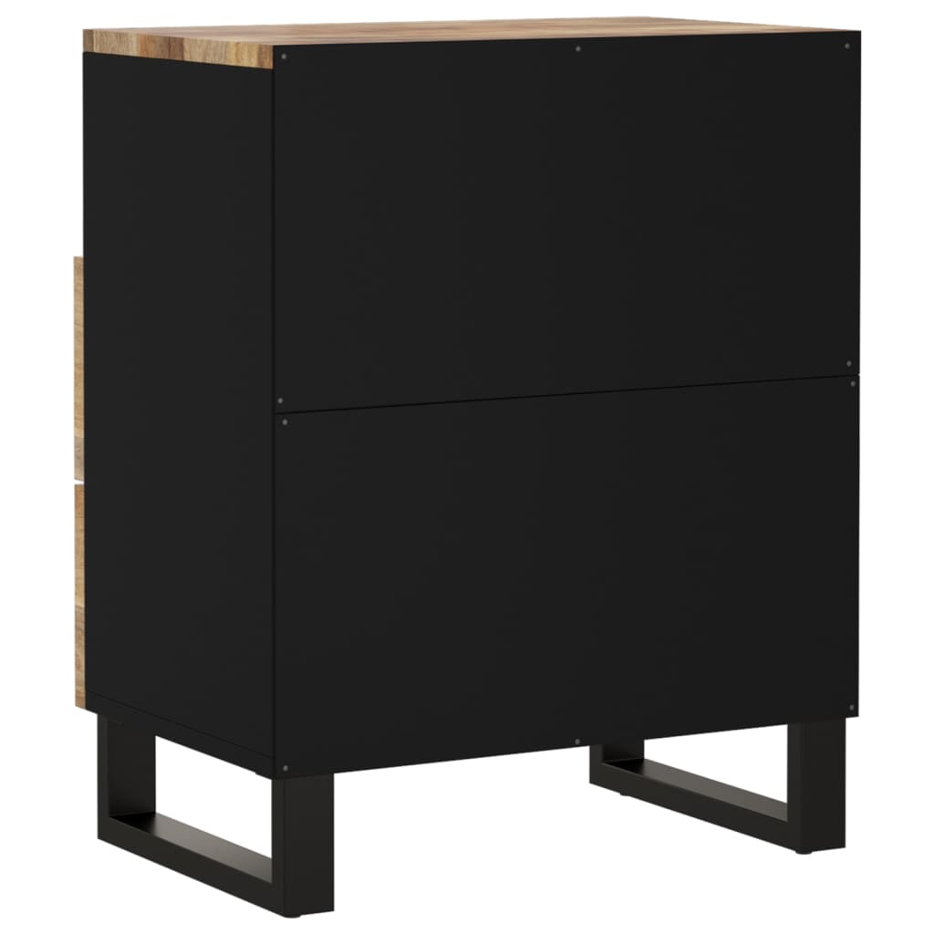 vidaXL Nachtkastje 50x33x62 cm massief mangohout en bewerkt hout