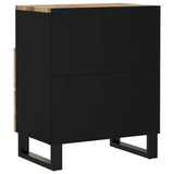 vidaXL Nachtkastje 50x33x62 cm massief mangohout en bewerkt hout