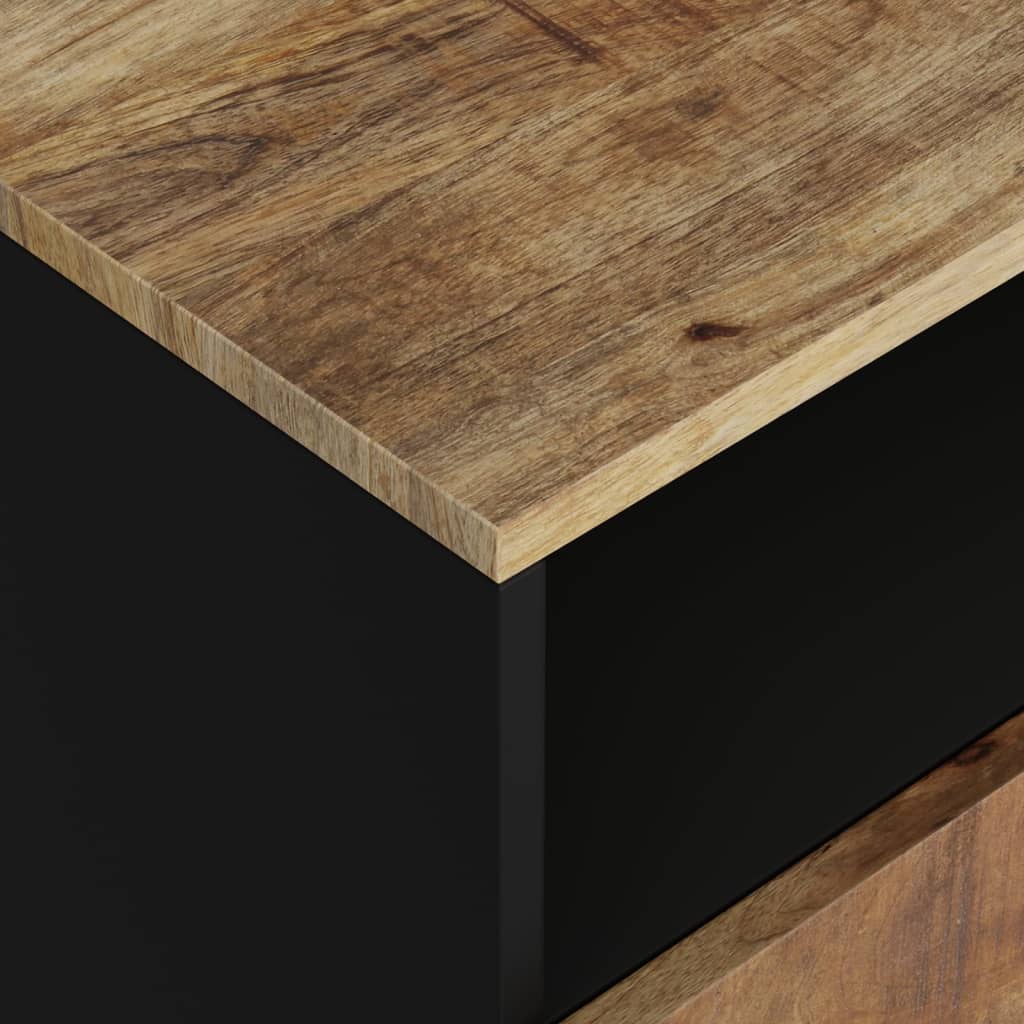 vidaXL Nachtkastje 50x33x62 cm massief mangohout en bewerkt hout