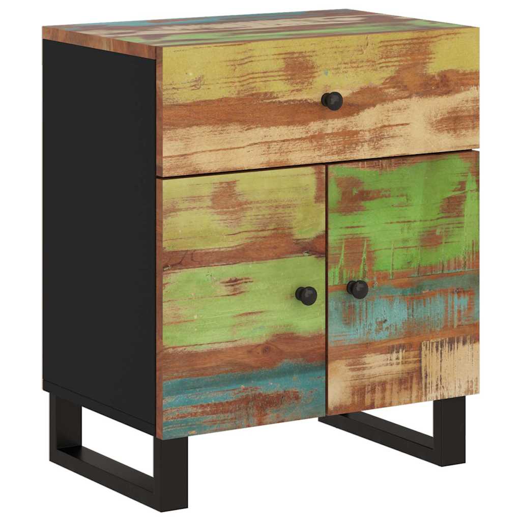 vidaXL Nachtkastjes 50x33x60 cm massief mangohout en bewerkt hout