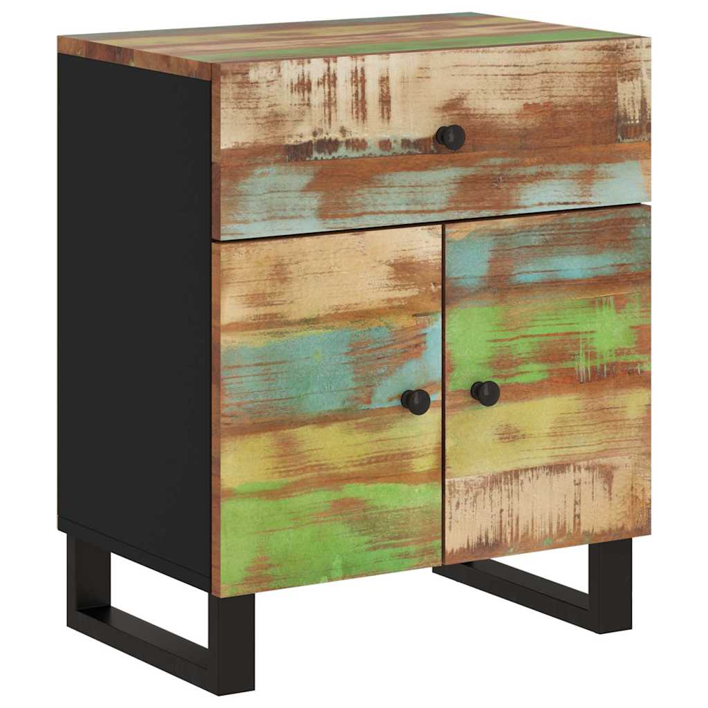 vidaXL Nachtkastjes 50x33x60 cm massief mangohout en bewerkt hout