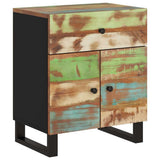 vidaXL Nachtkastjes 50x33x60 cm massief mangohout en bewerkt hout