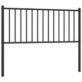 vidaXL Vervangend hoofdbord metaal zwart 75 cm
