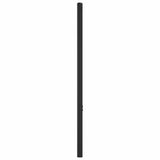vidaXL Vervangend hoofdbord metaal zwart 75 cm