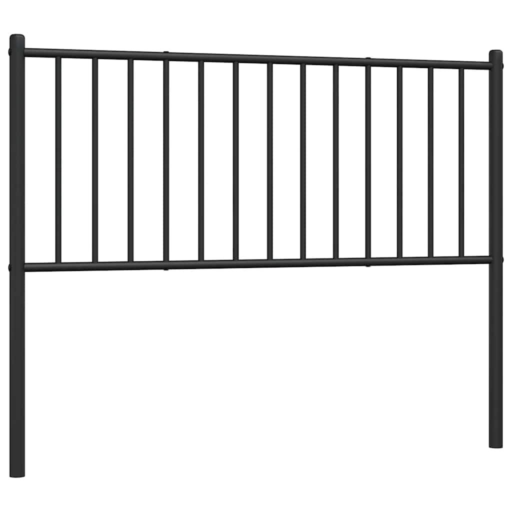 vidaXL Vervangend hoofdbord metaal zwart 75 cm