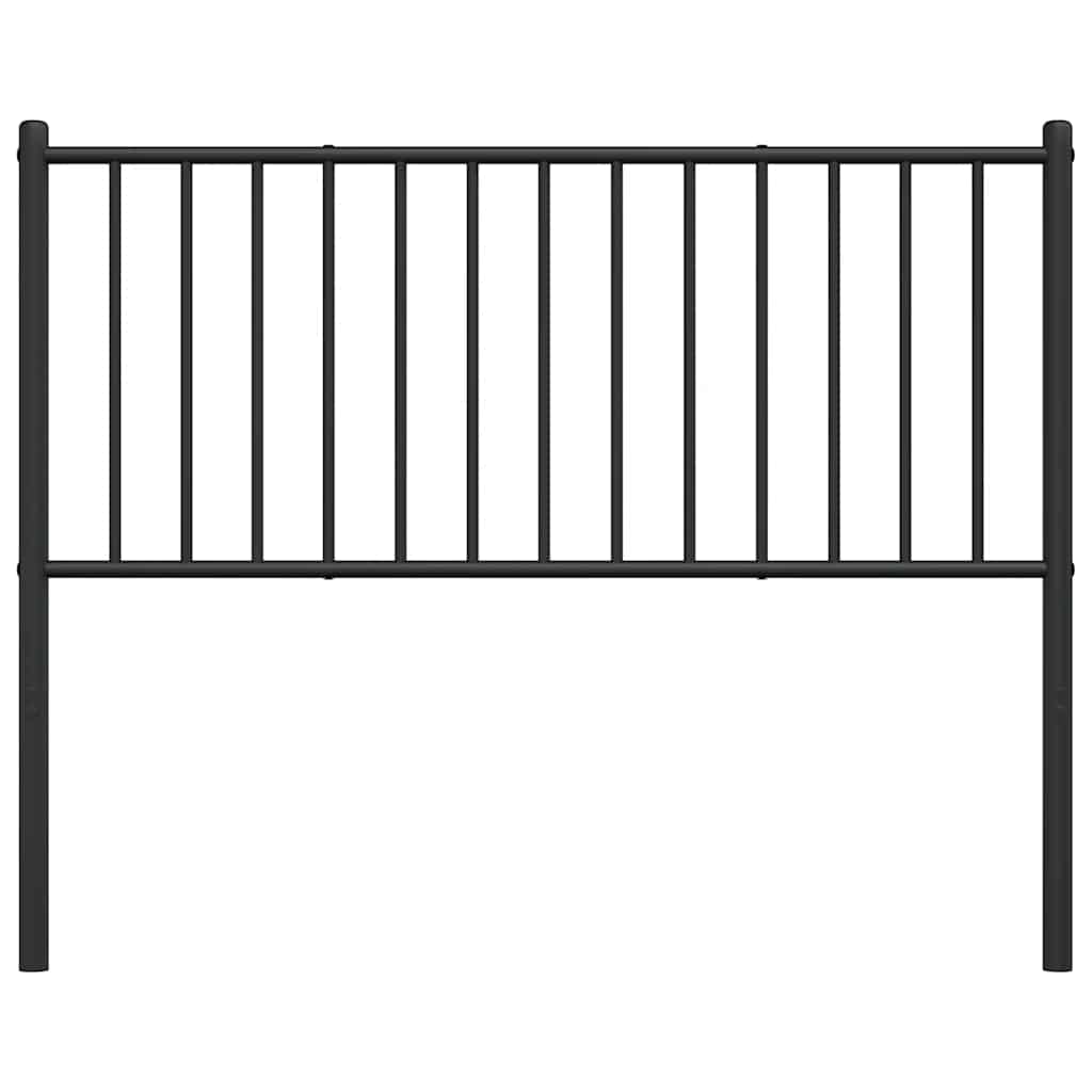 vidaXL Vervangend hoofdbord metaal zwart 75 cm
