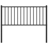 vidaXL Vervangend hoofdbord metaal zwart 75 cm