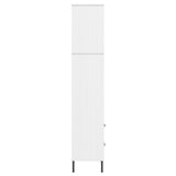 vidaXL Bookcase with 2 Drawers OSLO 60x35x180 cm Solid Wood Brown