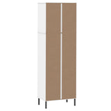 vidaXL Bookcase with 2 Drawers OSLO 60x35x180 cm Solid Wood Brown
