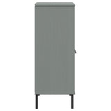 vidaXL Boekenkast met metalen poten OSLO 90x35x90,5 cm hout bruin
