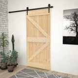 vidaXL Porte NARVIK Naturel 80 x 210 cm Pin Massif