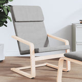 vidaXL Relaxstoel stof crèmekleurig