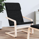 vidaXL Relaxstoel stof crèmekleurig
