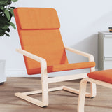 vidaXL Relaxstoel stof crèmekleurig