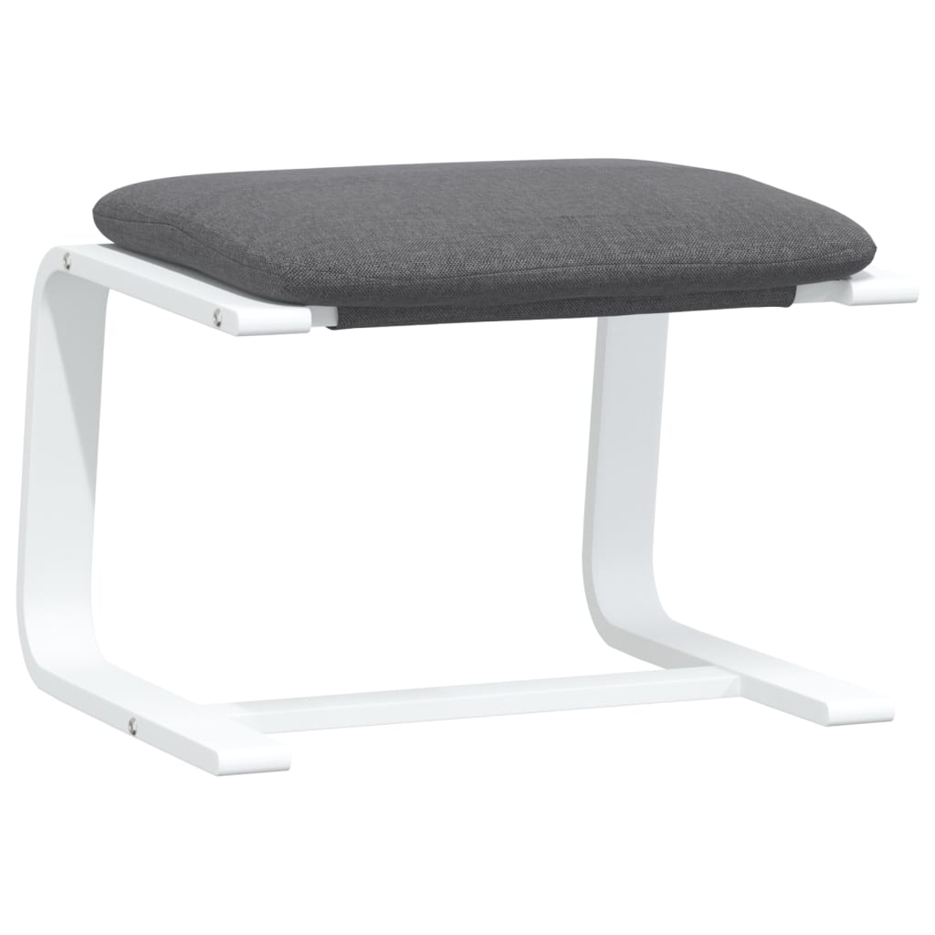 vidaXL Voetenbank 51x41x40 cm stof crèmekleurig
