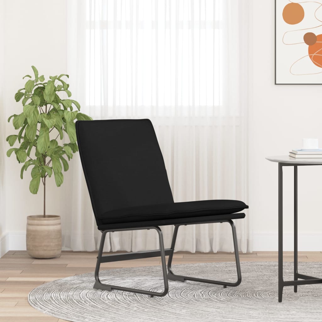 vidaXL Loungestoel 52x75x76 cm stof lichtgrijs