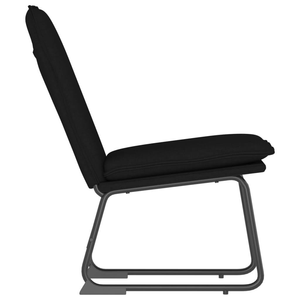 vidaXL Loungestoel 52x75x76 cm stof lichtgrijs