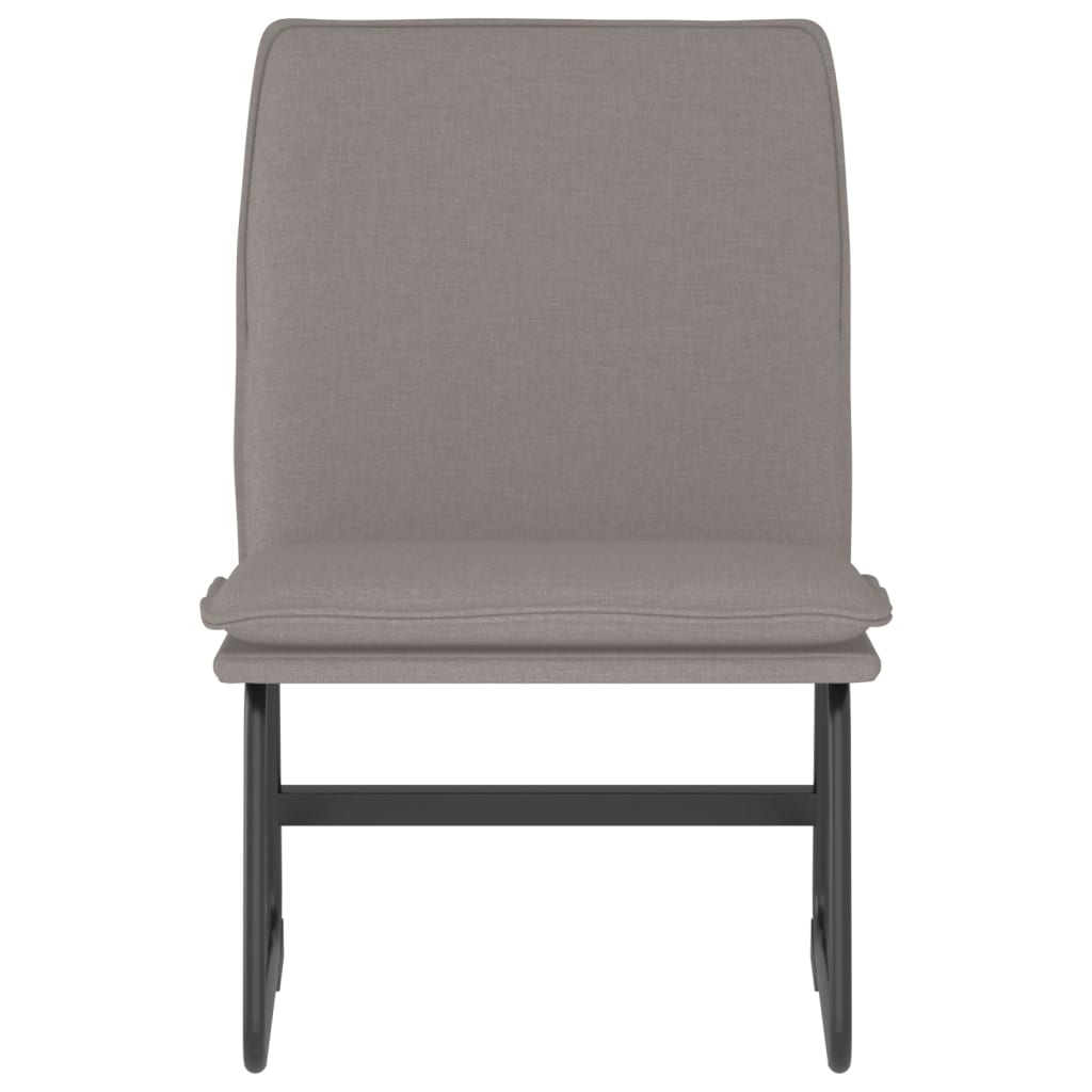 vidaXL Loungestoel 52x75x76 cm stof lichtgrijs
