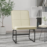 vidaXL Loungestoel 54x75x76 cm kunstleer zwart