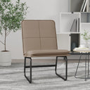 vidaXL Loungestoel 54x75x76 cm kunstleer zwart