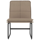 vidaXL Loungestoel 54x75x76 cm kunstleer zwart