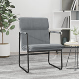 vidaXL Loungestoel 55x64x80 cm stof lichtgrijs
