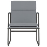 vidaXL Loungestoel 55x64x80 cm stof lichtgrijs