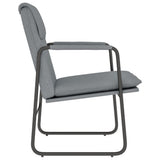 vidaXL Loungestoel 55x64x80 cm stof lichtgrijs