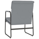 vidaXL Loungestoel 55x64x80 cm stof lichtgrijs