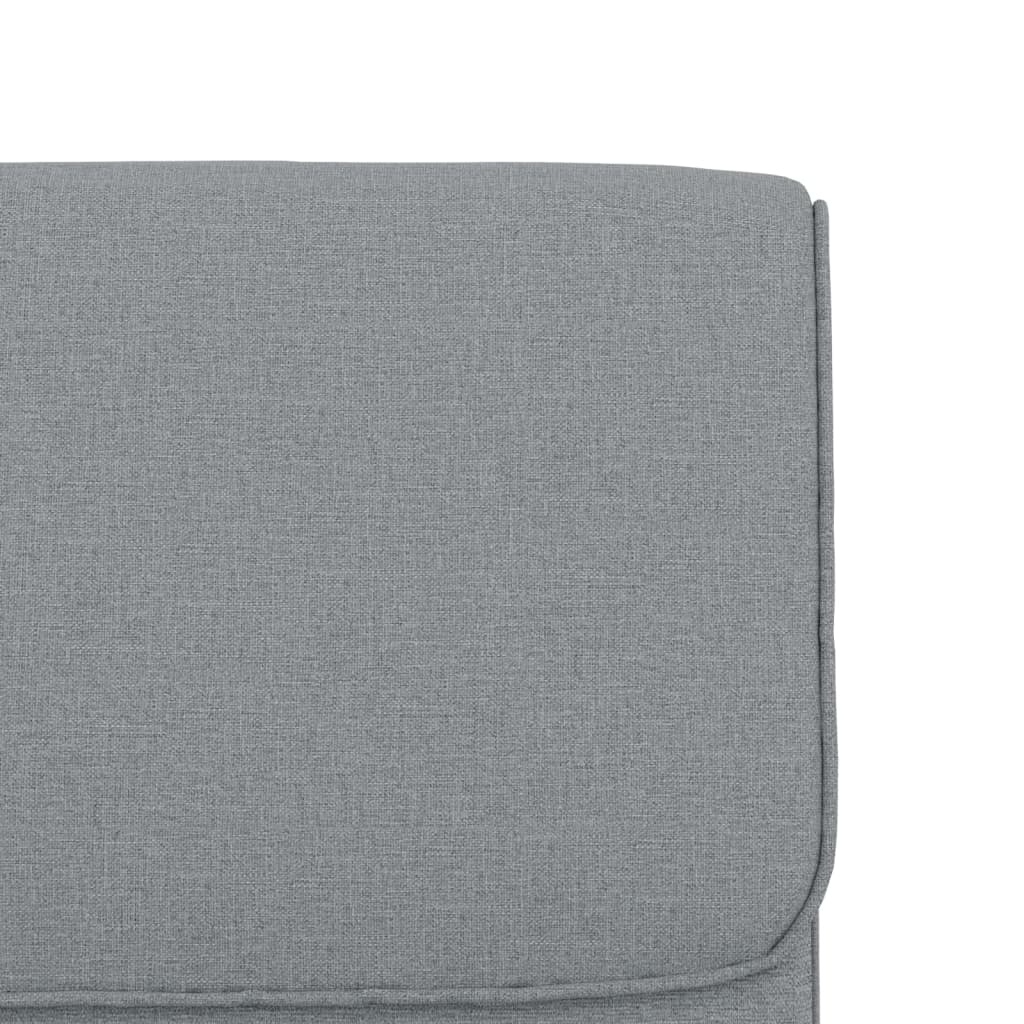 vidaXL Loungestoel 55x64x80 cm stof lichtgrijs