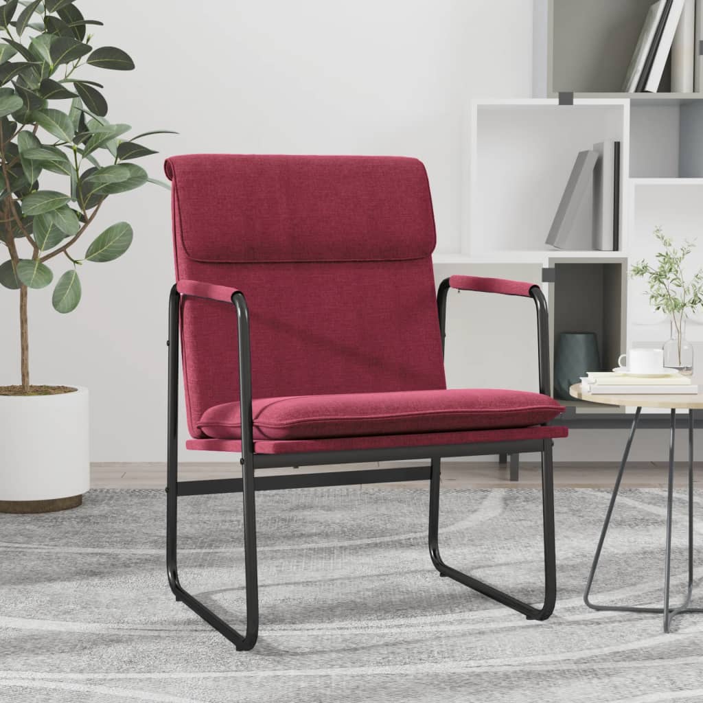vidaXL Loungestoel 55x64x80 cm stof lichtgrijs