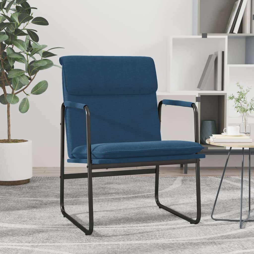 vidaXL Loungestoel 55x64x80 cm stof lichtgrijs