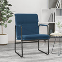 vidaXL Loungestoel 55x64x80 cm stof lichtgrijs