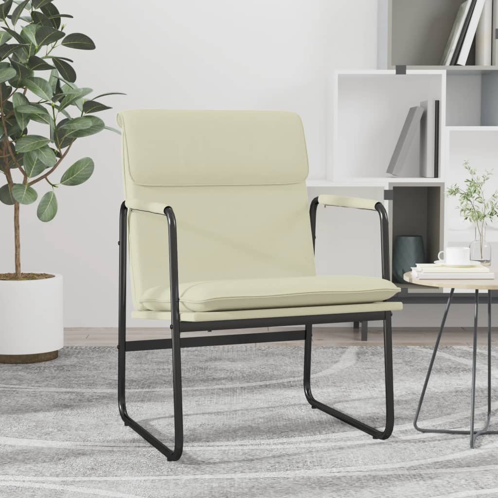 vidaXL Lounge chair 55x64x80 cm faux leather black