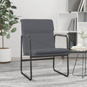 vidaXL Lounge chair 55x64x80 cm faux leather black