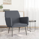 vidaXL Fauteuil 62x79x79 cm fluweel lichtgrijs