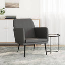 vidaXL Fauteuil 61x78x80 cm kunstleer zwart