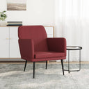 vidaXL Fauteuil 61x78x80 cm kunstleer zwart