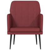 vidaXL Fauteuil 61x78x80 cm kunstleer zwart
