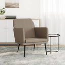 vidaXL Fauteuil 61x78x80 cm kunstleer zwart