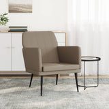 vidaXL Fauteuil 61x78x80 cm kunstleer zwart