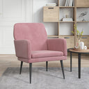 vidaXL Fauteuil 62x79x79 cm fluweel lichtgrijs