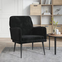 vidaXL Fauteuil 62x79x79 cm fluweel lichtgrijs