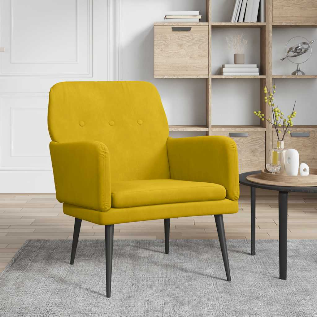 vidaXL Fauteuil 62x79x79 cm fluweel lichtgrijs