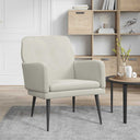 vidaXL Fauteuil 62x79x79 cm fluweel lichtgrijs
