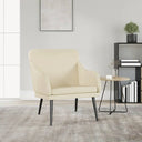 vidaXL Fauteuil 63x76x80 cm kunstleer zwart