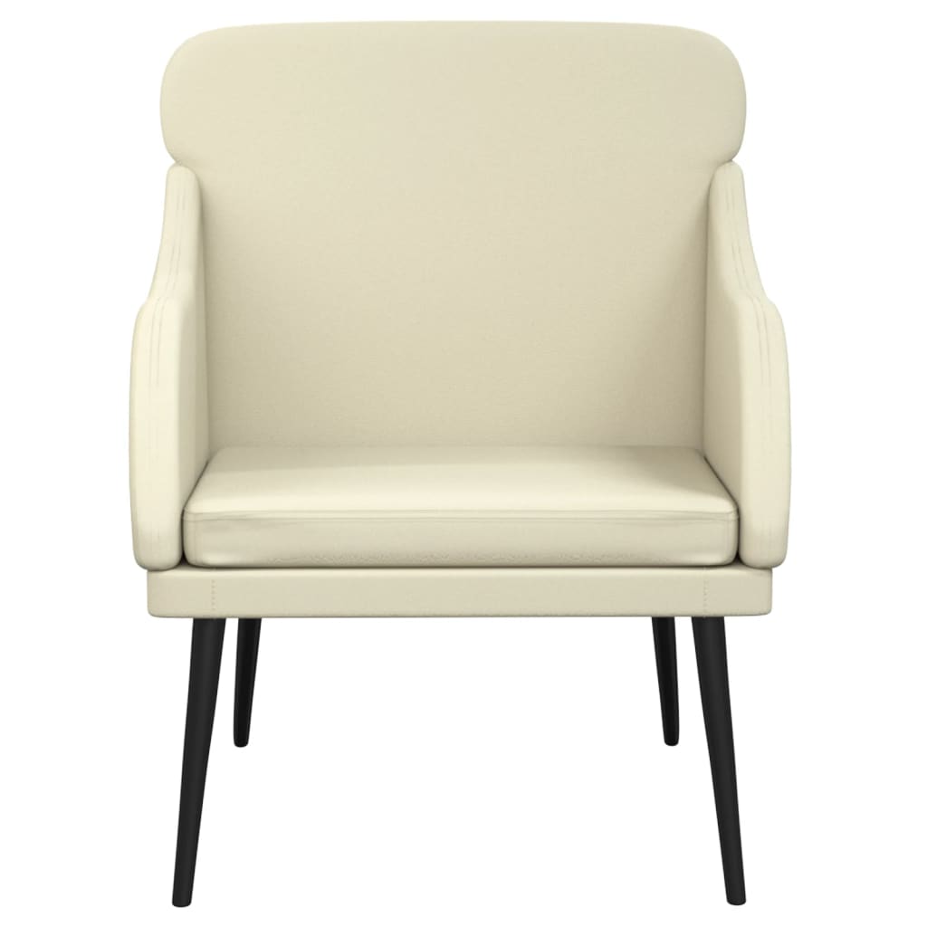 vidaXL Fauteuil 63x76x80 cm kunstleer zwart